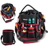 PARAT Basic Tool Bucket | Secchio degli attrezzi con tracolla | 62 scomparti e scomparto per avvitatore a batteria | Robusto contenitore per attrezzi con maniglia | Organizer per secchi per artigiani