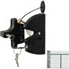 Generic Chiusura per cancello per recinzione esterna, serrature autobloccanti per cancelli, protezione di sicurezza, hardware resistente per piscina, cortile, capannone degli attrezzi, fienile, patio