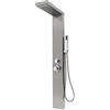 HUOLE Colonna Doccia 4 in 1 doccia multifunzionale set doccia a pioggia set doccia in acciaio inox 304 con doccetta doccia idromassaggio doccia a cascata (15 * 47 * 130 cm (acciaio inossidabile))