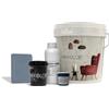 Nikkolor Kit Microcemento 8m² per Pavimenti e Pareti - Copre Piastrelle Senze Demolire - Finitura Opaca - Spirito Blu