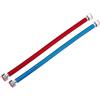 EpheyFIF Connettore scaldabagno ondulato in acciaio inossidabile da 1/2 NPT tubo interfaccia caldo e freddo codificato a colori per caldaie addolcitori d'acqua sistemi senza serbatoio, confezione da 2 (100 cm