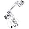 JOXLOVER Rubinetti per lavello da cucina, Metallo Rotazione Universale Rubinetto Spruzzatore Testa for Estensione Rubinetti Aeratore Gorgogliatore Ugello Rubinetto Della Cucina Lavabo Robot Braccio per lavello