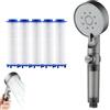 Generico High Pressure 5-Mode Filtered Shower Head, Filtered Shower Head for Hard Water, Built-In Power Wash for Hard Water (1pc)