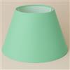 Generico 45 cm Paralume, Tessuto di Cotone con PVC Bianco, Prodotto Artigianale, per Lampada da Tavolo, Piantana (Verde Chiaro)