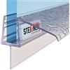 STEIGNER Guarnizione doccia UK21 130 cm (1 pz.) trasparente - Guarnizione box doccia verticale per docce angolari o pentagonali con porta 5-7 mm - Impermeabile, Finitura estetica, Facile installazione
