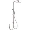 Paini Set Colonna Doccia Soffione Tondo Interasse Regolabile Doccetta Saliscendi con Deviatore Cromato (50CR191ART2P3)