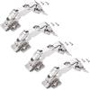 SOTECH 4 pezzi Cerniere grandangolari T45 Battuta interna 165° Cerniera a scodellino grandangolare Soft-Close incl. piastra di montaggio