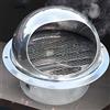 KDDEON Cappuccio a Griglia di Ventilazione Rotonda in Acciaio Inox 304,Cappa da Cucina Tubo di Scarico Vento Cappello Eolico per Camini,60-300mm,Protezione Condotto per Cucine Bagno (150mm/5.9in)