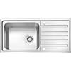 JASSFERRY Lavello da cucina Vasca singola in Acciaio Inox Spazzolato, scolapiatti reversibile Lavandino, con set di rifiuti