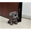 GD LOVES YOUR HOME Set di Fermaporta per Cane in Diverse Fantasie, Fermaporta da Pavimento Pesante, Ferma Porta Animali (Plaid Marrone)