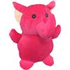 HOME ZEN HOUSEHOLD LINEN Fermaporta pavimento pesante stoffa animali bambini design moderno decorativo gatto sacco sabbia peso 0,8kg (Elefante fucsia)