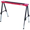 STIER Cavalletto da lavoro pieghevole STIER, portata 150 kg, cavalletto per officina con rivestimento antiscivolo, struttura portante richiudibile con pratica maniglia di trasporto, altezza regolabile da 64