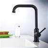 YUESUO Rubinetto per lavello da cucina antico Rubinetto per lavello da cucina in bronzo lucidato a olio Miscelatore per acqua calda e fredda in ottone nero Rubinetti per lavabo vintage