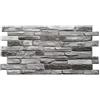 top.eco.wall Pannelli da parete in PVC, piastrelle decorative 3D, colore: grigio