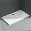 Mai & Mai Piatto Doccia Antiscivolo con Piletta 75x100x4cm, Piatto Doccia Rettangolare Lucia02AR in Acrilico incl. Piletta di Scarico (AL02), Bianco