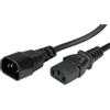 BACHMANN 356.171 - Prolunga H05VV-F 3G1, 0, sw L:2, C14/C13, colore: Nero