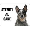 Lovelytiles AUSTRALIAN CATTLE DOG attenti al cane mod 1 TARGA cartello IN METALLO (20X30)