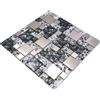 conwire mosaico piastrelle combinazione di rete Crystal/acciaio Mix Nero struttura mosaico di vetro traslucido trasparente 3d