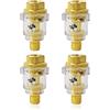 ZeroNine Mini oliatore per olio ad aria compressa, 1/4 pollici, 4 pezzi, evaporatore per nebbia, utensili per aria compressa