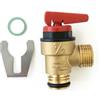 DESCONOCIDO Valvola di sicurezza adattabile per caldaia Saimer Duval 3 bar. Modello: ISOFAST, THEMACLASIC, THEMATEK, SEMIATEK F24, THEMACLASSIC F25E.