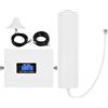 Irfora Kit amplificatore di segnale Amplificatore di segnale per telefono Ripetitore di segnale per cellulare Ripetitore di segnale per cellulare Ripetitore di segnale tri-banda con antenna cilindrica