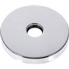 WOONEKY Placca Copertura Flangia Doccia Rotonda in Acciaio Inox con Distanziale in Gomma Resistente Piastra Decorativa per Coprire Tubi e Spazi in Bagno e Cucina Facile Installazione