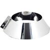 ALLINOX Scossalina Canna Fumaria Collare Conico Copriforo Acciaio INOX AISI 304 Rosone Faldale Camino (DN 400)