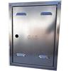 PUGLIELLI SRL Sportello contatore gas acciaio zincato 6/10 (telaio 10/10) misure cornice inclusa (60 x 50 x 2)