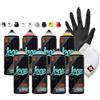 KLAMOTTEN STORE Set di bombolette spray Pastell - 8 x 400 ml + 10 testine di ricambio spray colorati Loopcolors