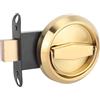 Beufee Maniglia da Incasso, Maniglia Rotonda per Cassetto Nascosta Maniglia per Porta Piatta Maniglie per Armadi a Basso Profilo Maniglione per Porta da Incasso Serratura per Porta in (Gold)