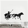 WYFCL Carro Guerriero Greco Storia Antica Decalcomania Della Parete Del Vinile Complementi Arredo Casa Soggiorno Arte Murale Carta Da Parati Wall Sticker43X81Cm