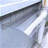 KDDEON Pensilina Tettoia per Porta o Finestra,Tettoia per Esterno Protezione UV,Pensilina Copriporta in Policarbonato Trasparente,Tenda da Sole per Portico Giardino,Spazio Salvaspazio (40x150cm/16x59)