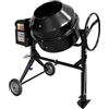 SOGI Betoniera elettrica a bicchiere BEM-200 - capacità 200 L - motore 900 W - per calcestruzzo, malta e intonaco - nera