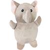 HOME ZEN HOUSEHOLD LINEN Fermaporta pavimento pesante stoffa animali bambini design moderno decorativo gatto sacco sabbia peso 0,8kg (Elefante tortora)