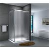 Yellowshop - Box Doccia Angolare 70 80 90 100 120 Cabina Bagno In Cristallo 6 MM Rettangolare Quadrato Curvo Serie Smart (Cm 70 x 100 Rettangolare, Cristallo 6mm Puntinato Opaco)