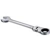 KATUR Chiave combinata a cricchetto 24 mm, chiave a cricchetto con testa flessibile, design industriale a doppio uso, utensile metrico professionale in acciaio al cromo vanadio