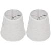TOPINCN Paralume con Clip da 2 Pezzi, Rivestimento in Tessuto per Lampada a Candelabro E14, Lampadario, Camere da Letto, Hotel, Studi, Lampade da Terra, Lampade da Tavolo, Lampade da