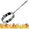 BG INVEST Morsetto per Tubo in Acciaio Inossidabile INOX - Supporto per Tubo per Montaggio a Parete - Completo di Vite e Tassello - Collare Fascetta Murale - Fascetta Stringitubo - Diametro 160 mm - Ø 160 mm