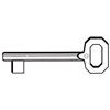 SILCA CHIAVE PASSEPARTOUT 5011 MEDIA SILCA FINITURA OTTONE PATENT PER PORTE INTERNE