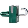 EMFA Supporti forati per filo di tensione fino a Ø4 mm con bullone. Diametro del foro di montaggio Ø8mm. Colore verde. La confezione contiene 50 pezzi.