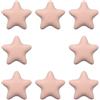 generic 8 Pezzi Pomelli in Ceramica a Stella, Maniglie a Foro Singolo, Maniglie Carine per Armadietto da Cucina, Comodino, Comò, per Camera da Letto per Bambina, Bagno, Armadio, con Viti