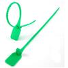 Zhengcheng (R) Sigilli di sicurezza in Plastica Sicurezza Etichette Numerate Pull Fascette Di Sigilli Anti-taccheggio (100PCS x Verde)