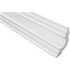 Marbet Design Marbet, listelli da soffitto in polistirene XPS, modanature in stucco di alta qualità, leggeri e robusti, dal design moderno (confezione risparmio da 50 metri, E-14, 50x50 mm, listello decorativo