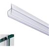 FEINIAO Guarnizione per doccia, Guarnizione Doccia Sottoporta, Guarnizione per schermo protettivo doccia/vasca,Guarnizioni Box Doccia in Gel di silice di Alta Qualità, per vetro 6-12 mm(12 mm,h tipo 100 cm)