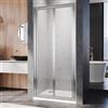 SUNXURY Porta Scorrevole Doccia 76 x 185 cm, Vetro di Sicurezza, Argento, Moderno