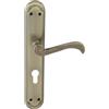domino CASABLANKA M3 - Set di 72 maniglie per porta della camera, dell'ufficio, della cantina e della porta interna, a forma di L, accessori per porta in alluminio, maniglia per porta in bronzo