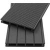 Home Deluxe WPC Decking 'SAMANA' -Colore: Antracite - Dimensione: 6 m²- Compresa la sottostruttura I Legno Decking, Listoni Decking WPC , Decking Pavimenti , WPC Decking Board