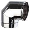 Brico Kit - Gomito a 90° mono parete acciaio inox - Diametro: 80mm