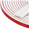 QUARKZMAN Nastro Guarnizione per Porte, Striscia Guarnizione Porta in Silicone a Forma di D Autoadesiva per Telaio Porta Finestra, 0.35 x 0.16, Bianco