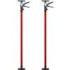 tectake® 2 Puntelli telescopici regolabili 20x8x115cm, Set 2 Pezzi Asta Telescopica fino a 290 cm, Portata 30 kg cad., Piastra di supporto antiscivolo, Supporto Solai, Cartongesso, Edilizia - Rosso